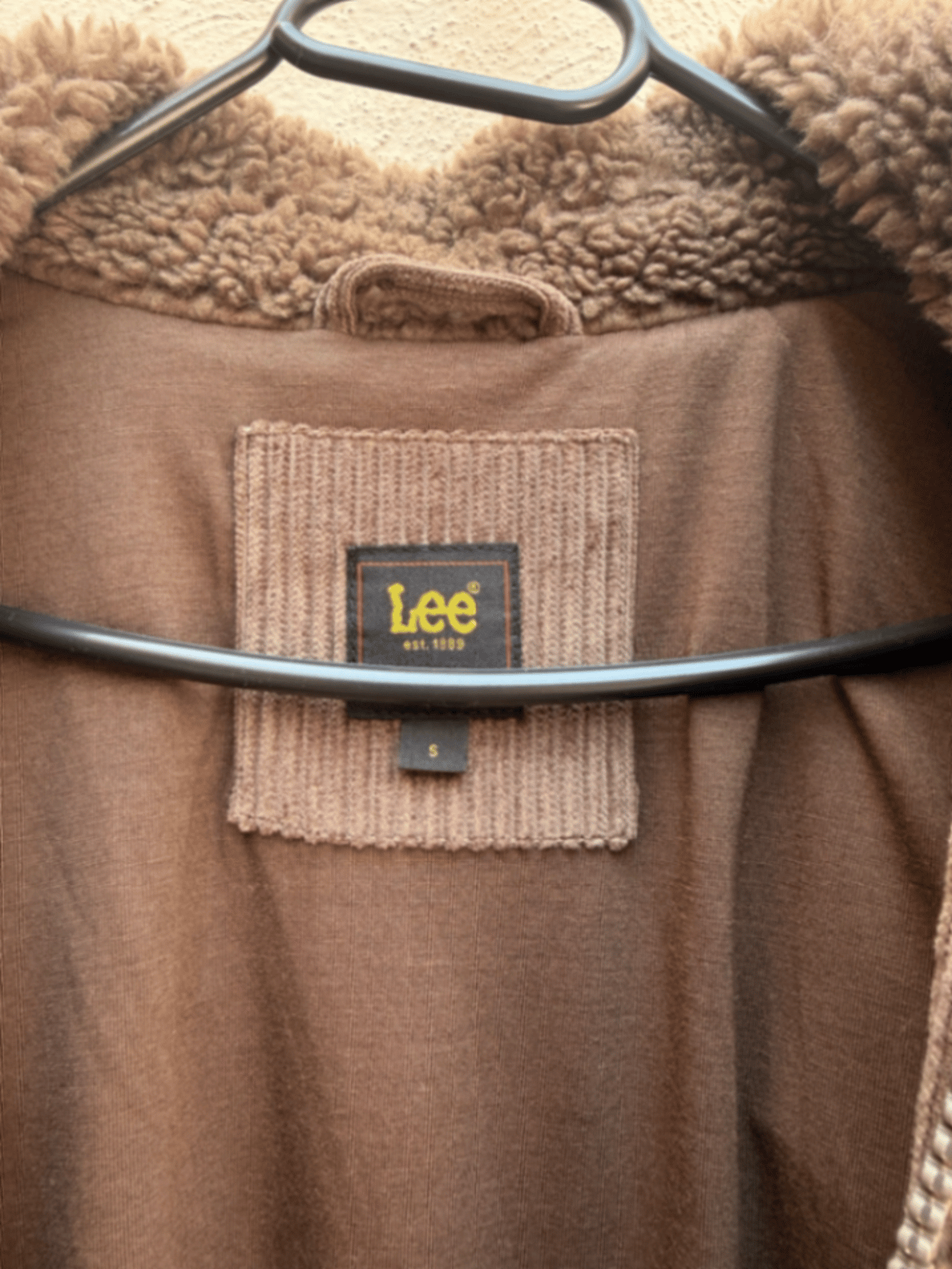 Jaqueta Harrington Lee Borg Sherpa na cor marrom, fotografia 4