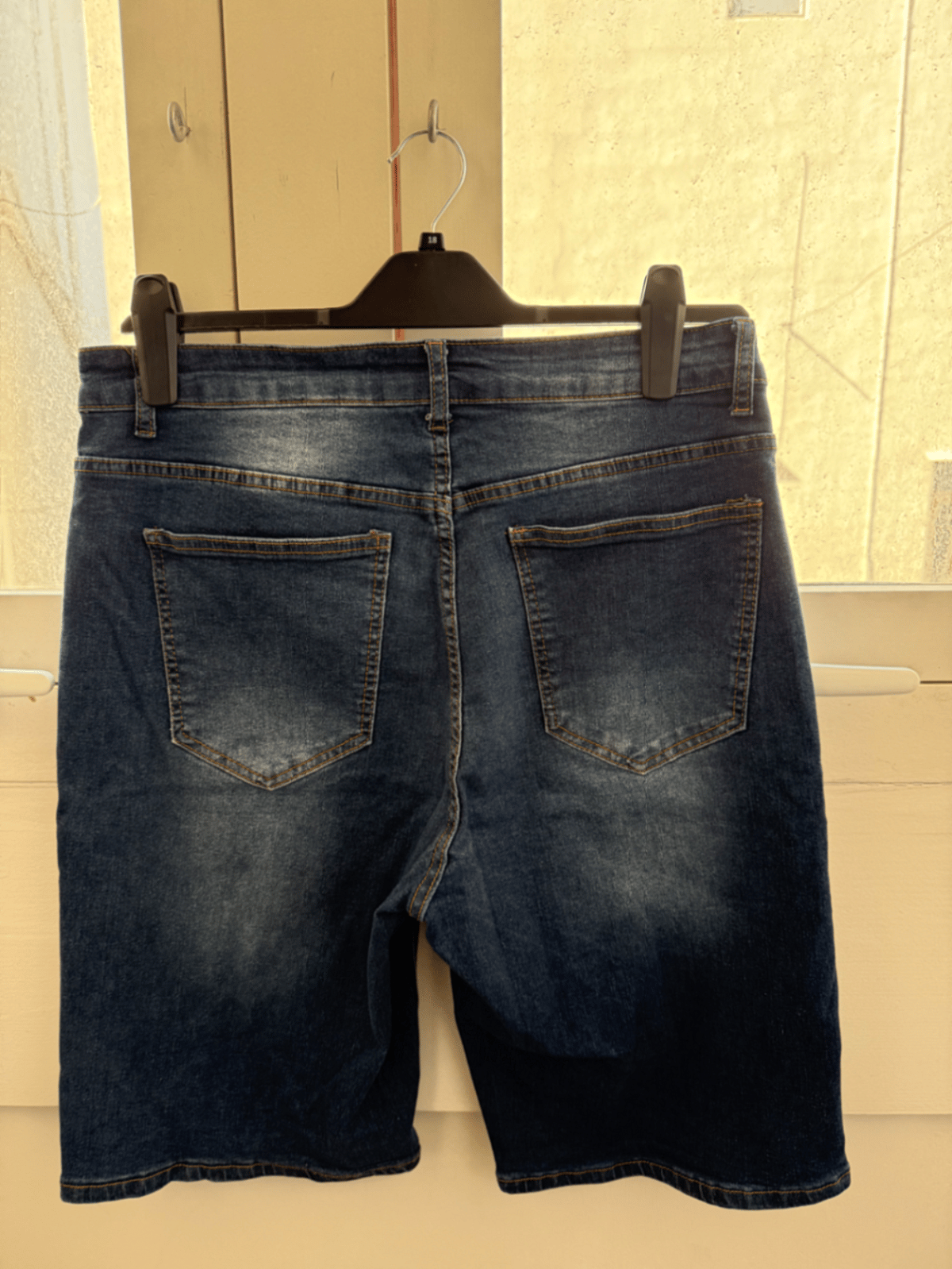 Washed Blue Denim Shorts, photo 2