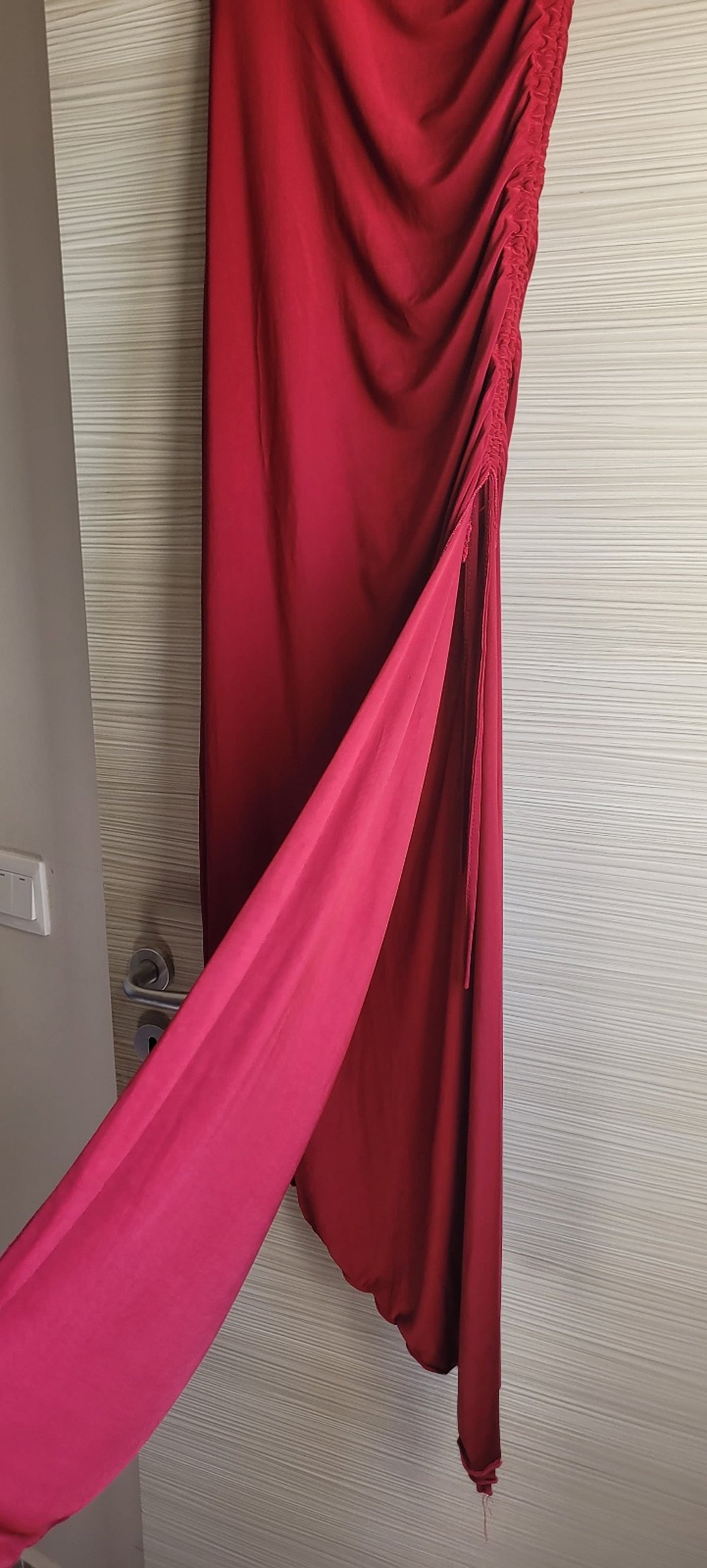Red Ruched Maxi Dress, photo 2