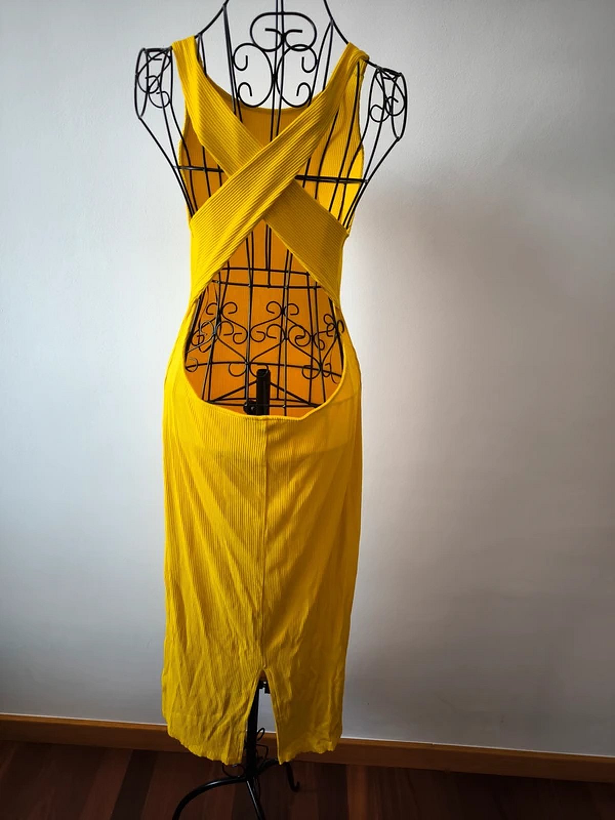 Yellow Ribbed Maxi Dress, photo 2