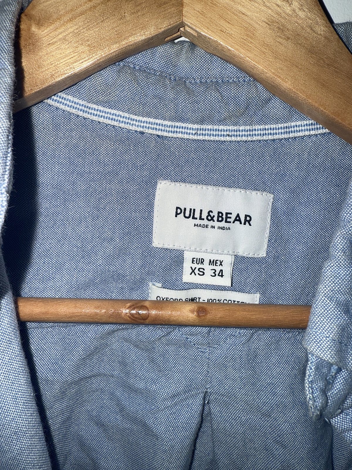 Pull&Bear Blue Oxford Shirt, photo 4