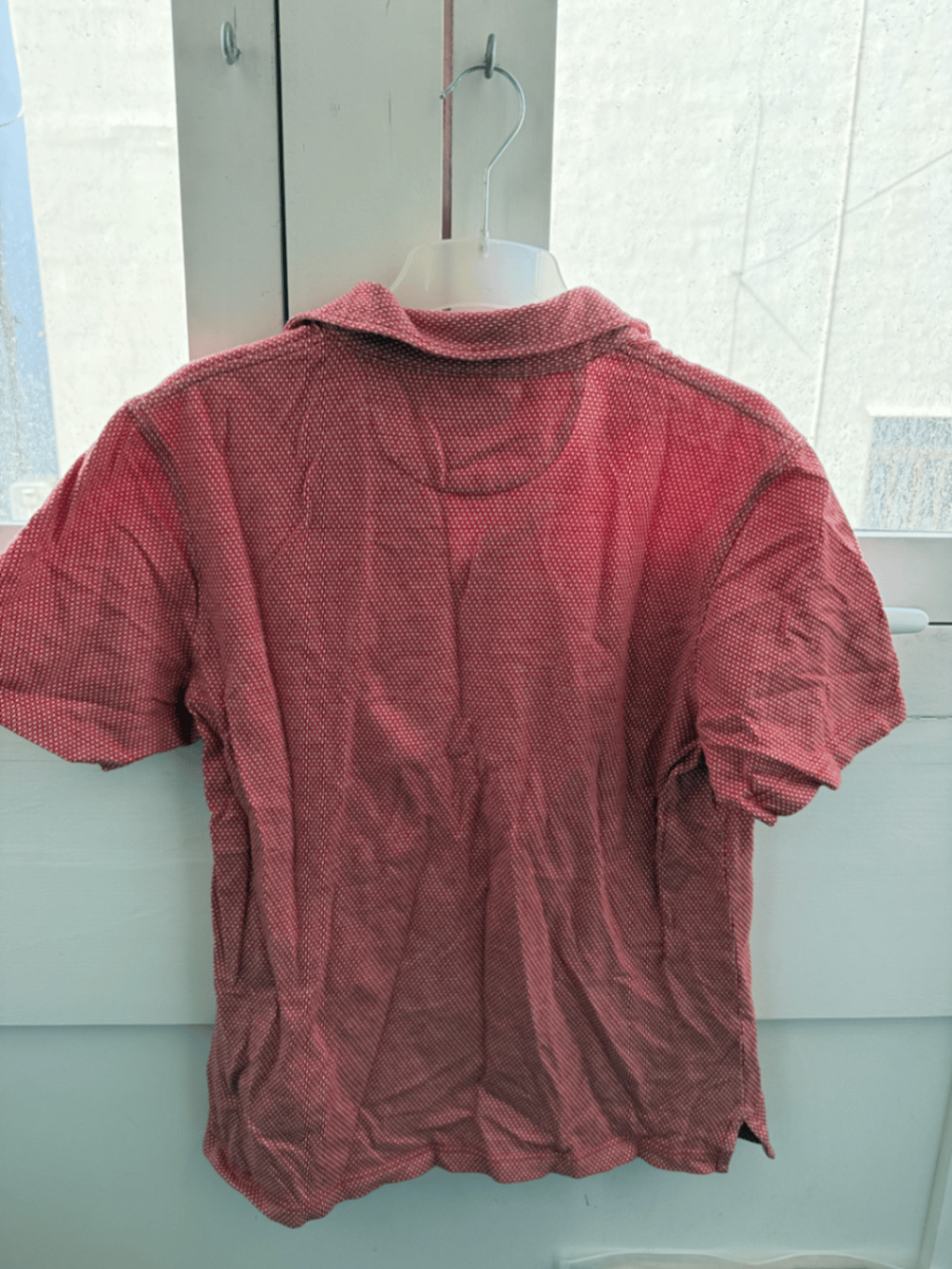Red White Patterned Polo Shirt, photo 4