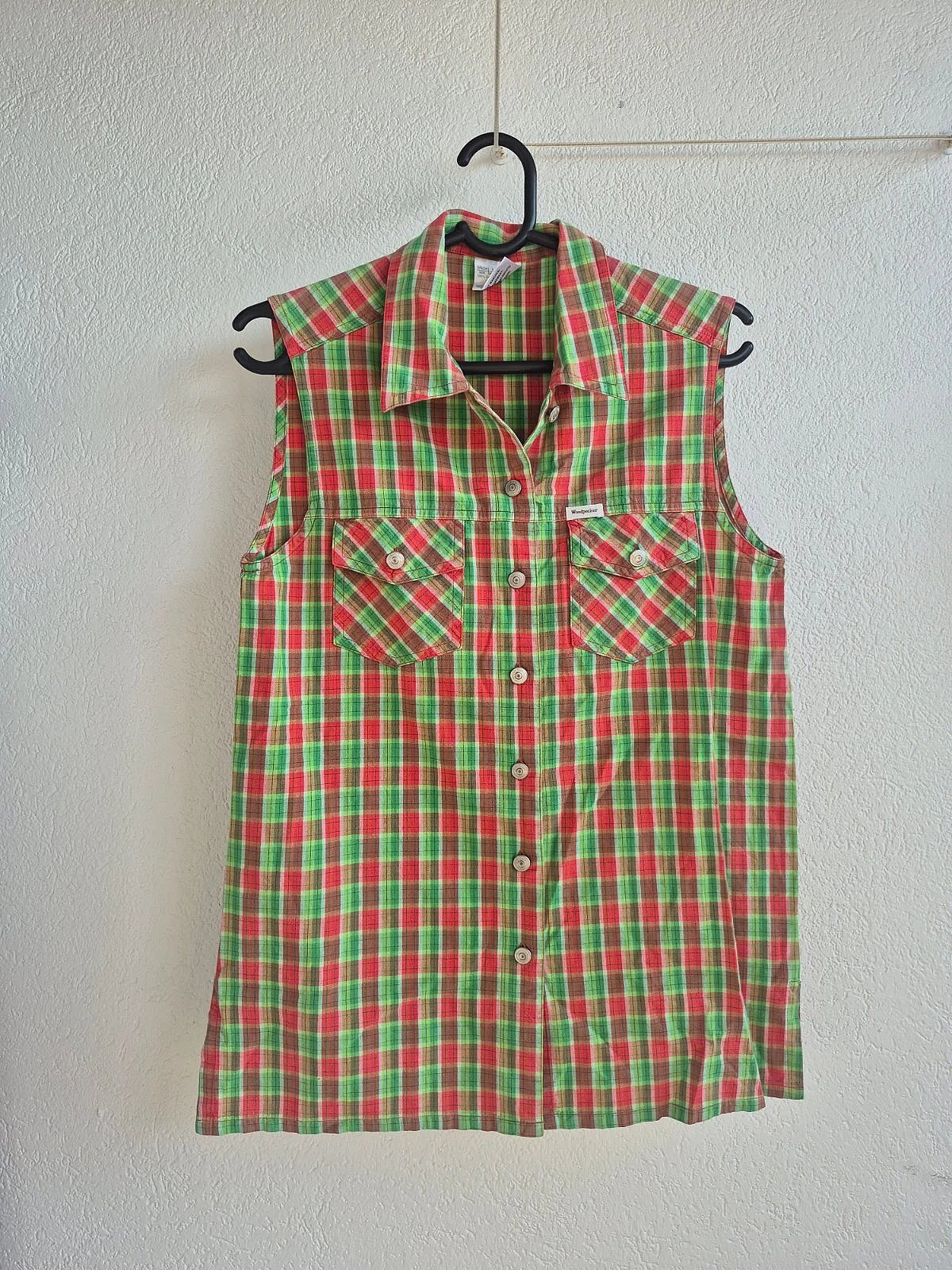 Woodpecker Checked Sleeveless Shirt 100% cotton, photo 2