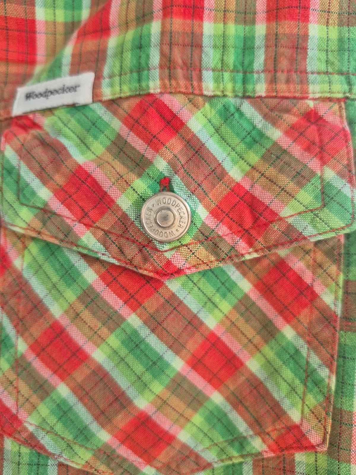 Woodpecker Checked Sleeveless Shirt 100% cotton, photo 3