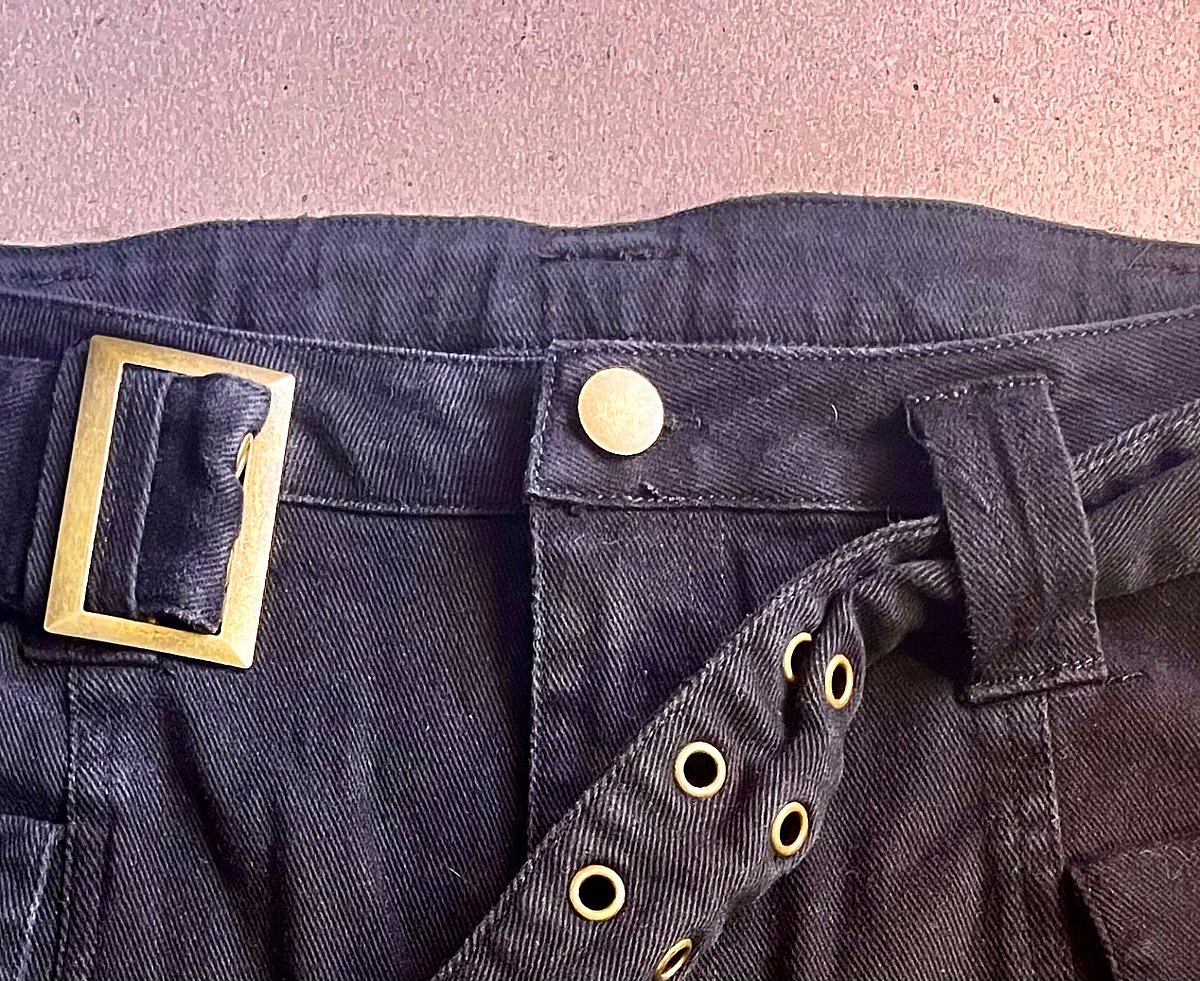Black jeans skirt , photo 2