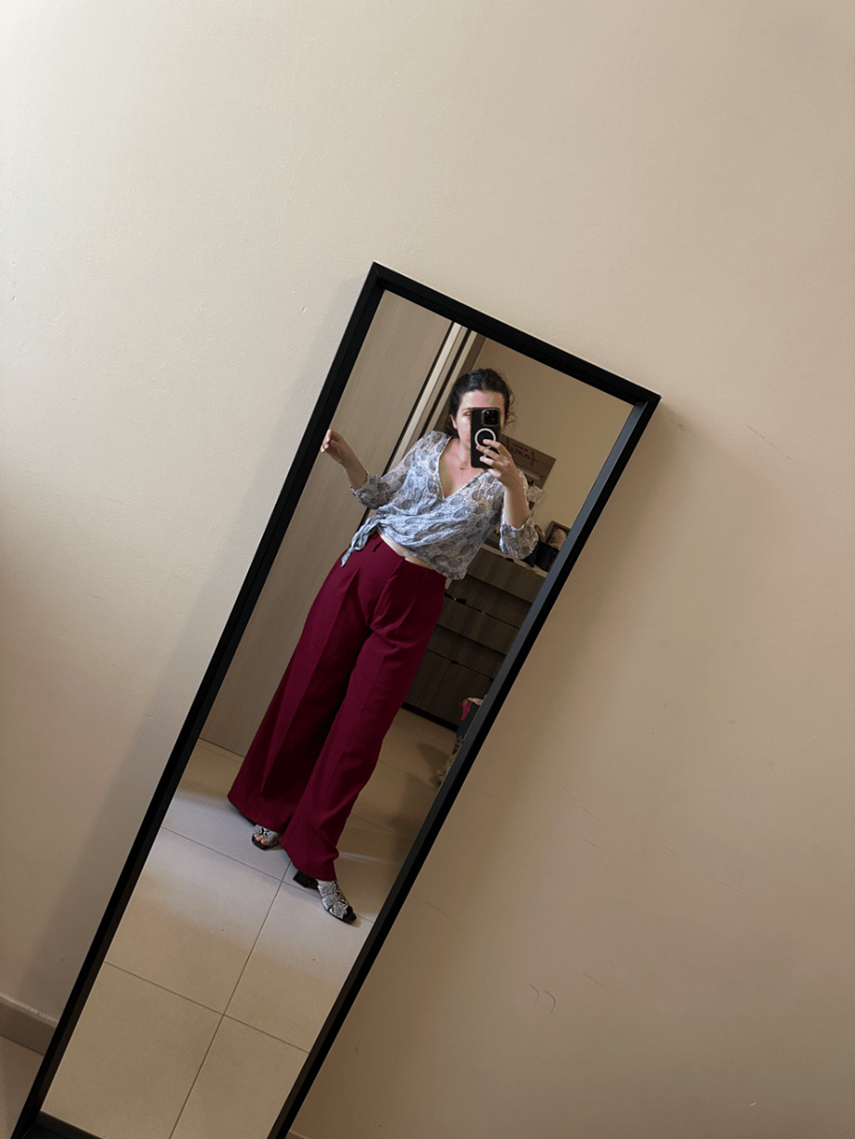 Patterned Blouse and Wide Trousers, photo 5