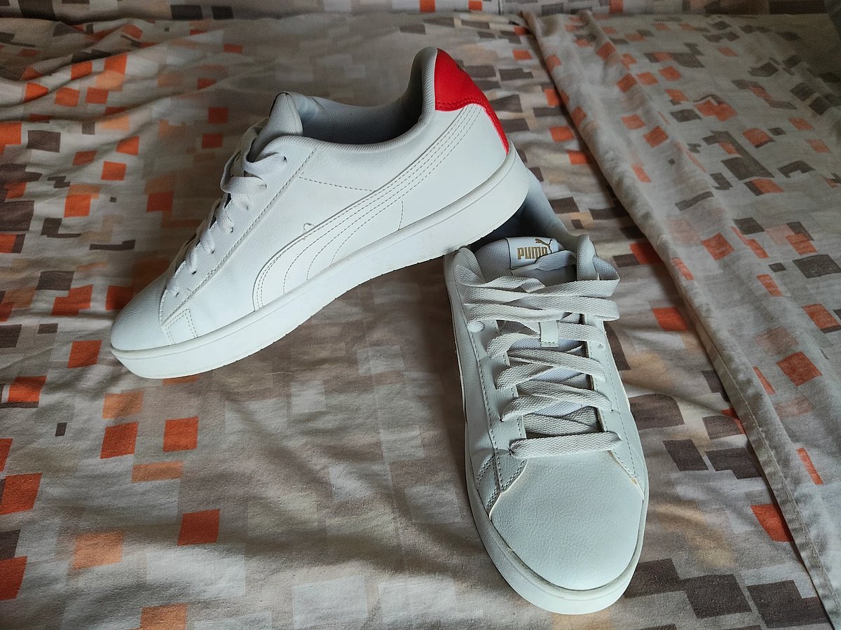 Puma White Sneakers Casual Trainers, photo 4