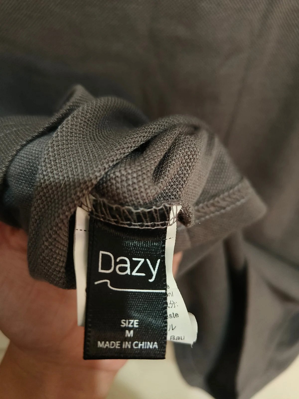 Dazy Contrast Collar Polo Shirt, photo 2