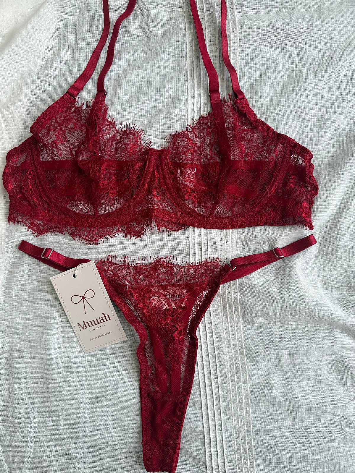 Lingerie Set Crimson Lace, photo 3