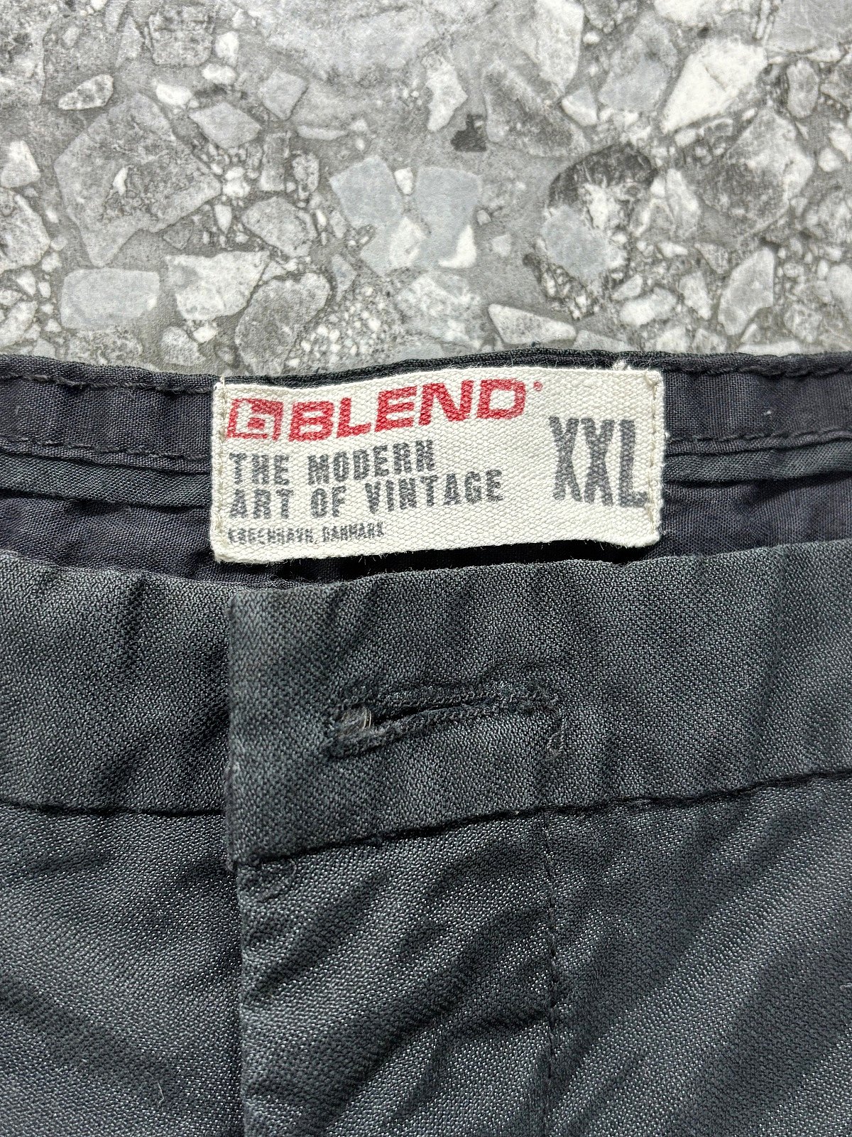 Black Blend Cotton Cargo Shorts - photo 6