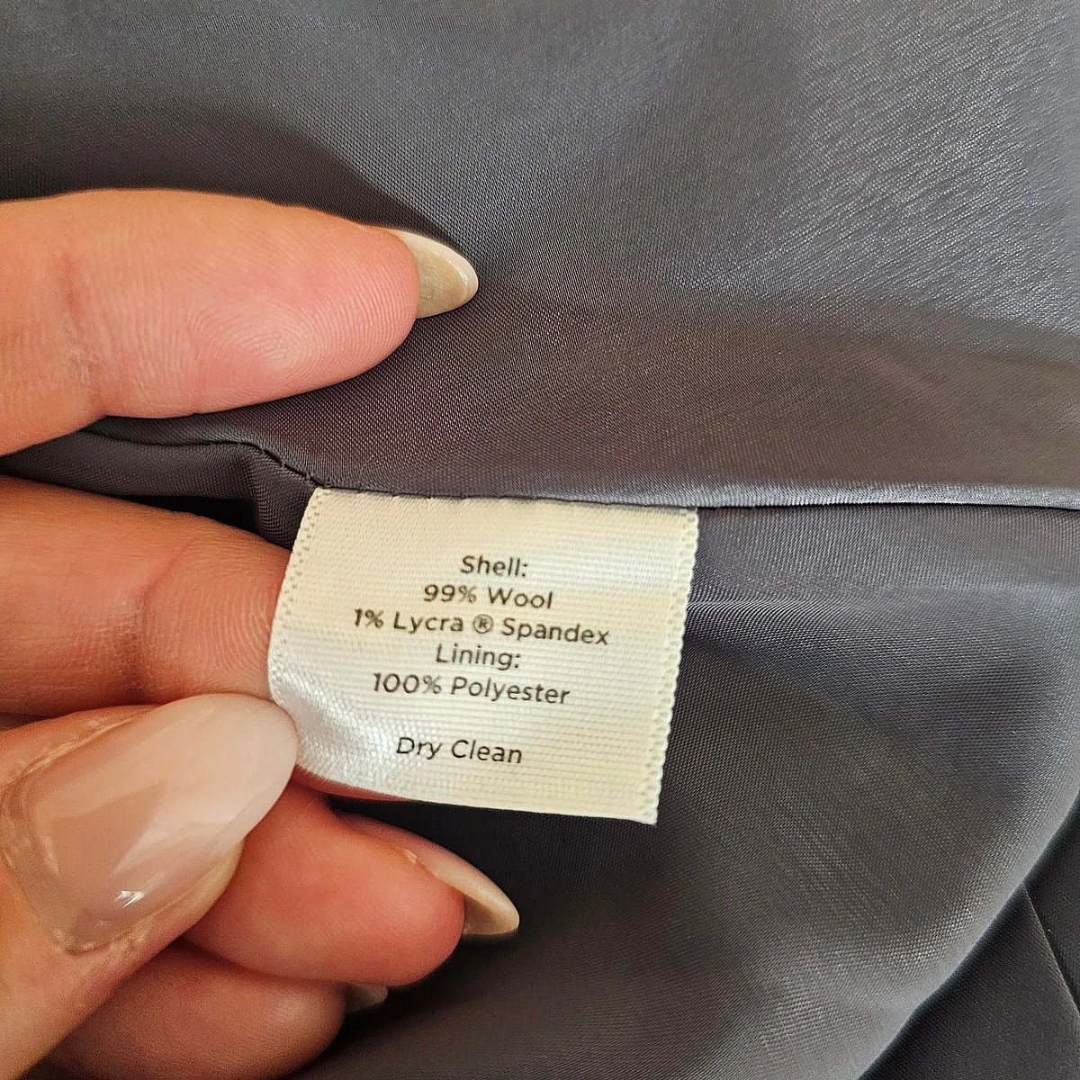 Talbots Grey Wool Midi Skirt - photo 3