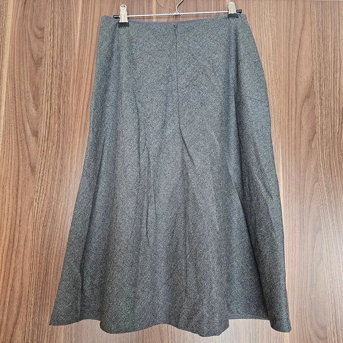 Talbots Grey Wool Midi Skirt - photo 4