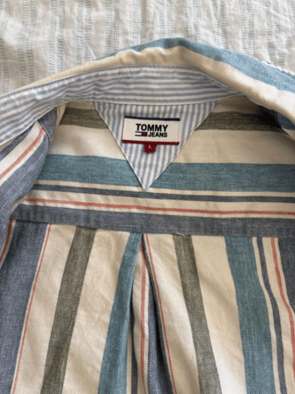 camicia a righe Tommy Jeans, foto 3