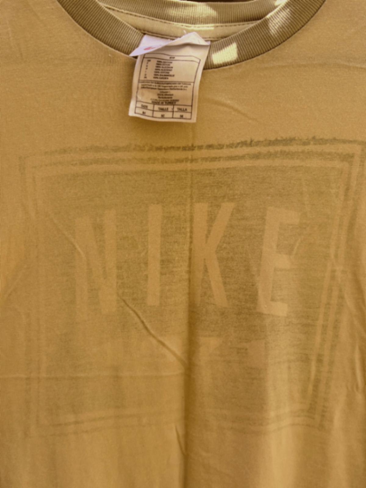 Distressed Nike Beige Graphic T-Shirt, photo 3