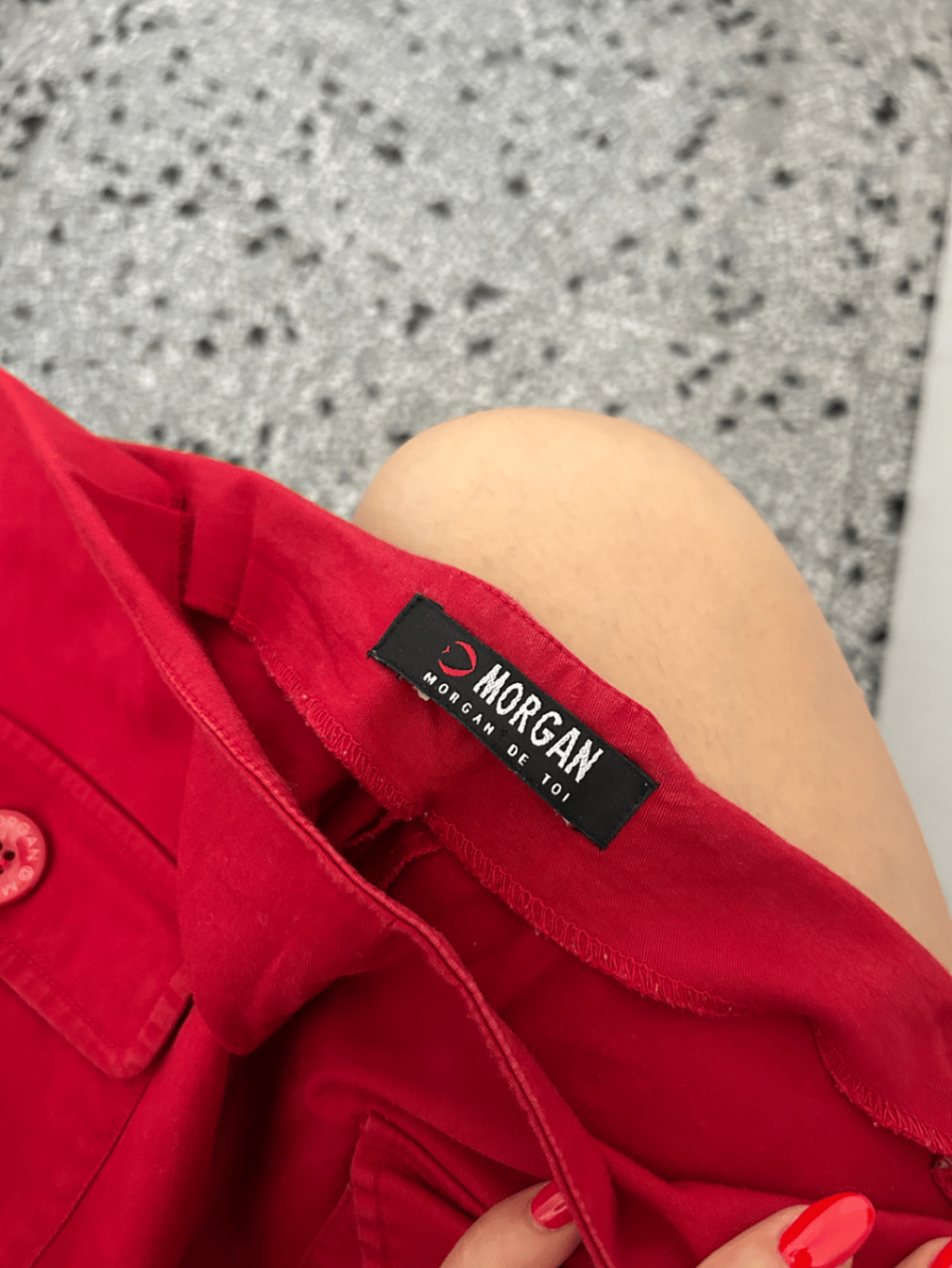 Red Morgan Capri Shorts, photo 2