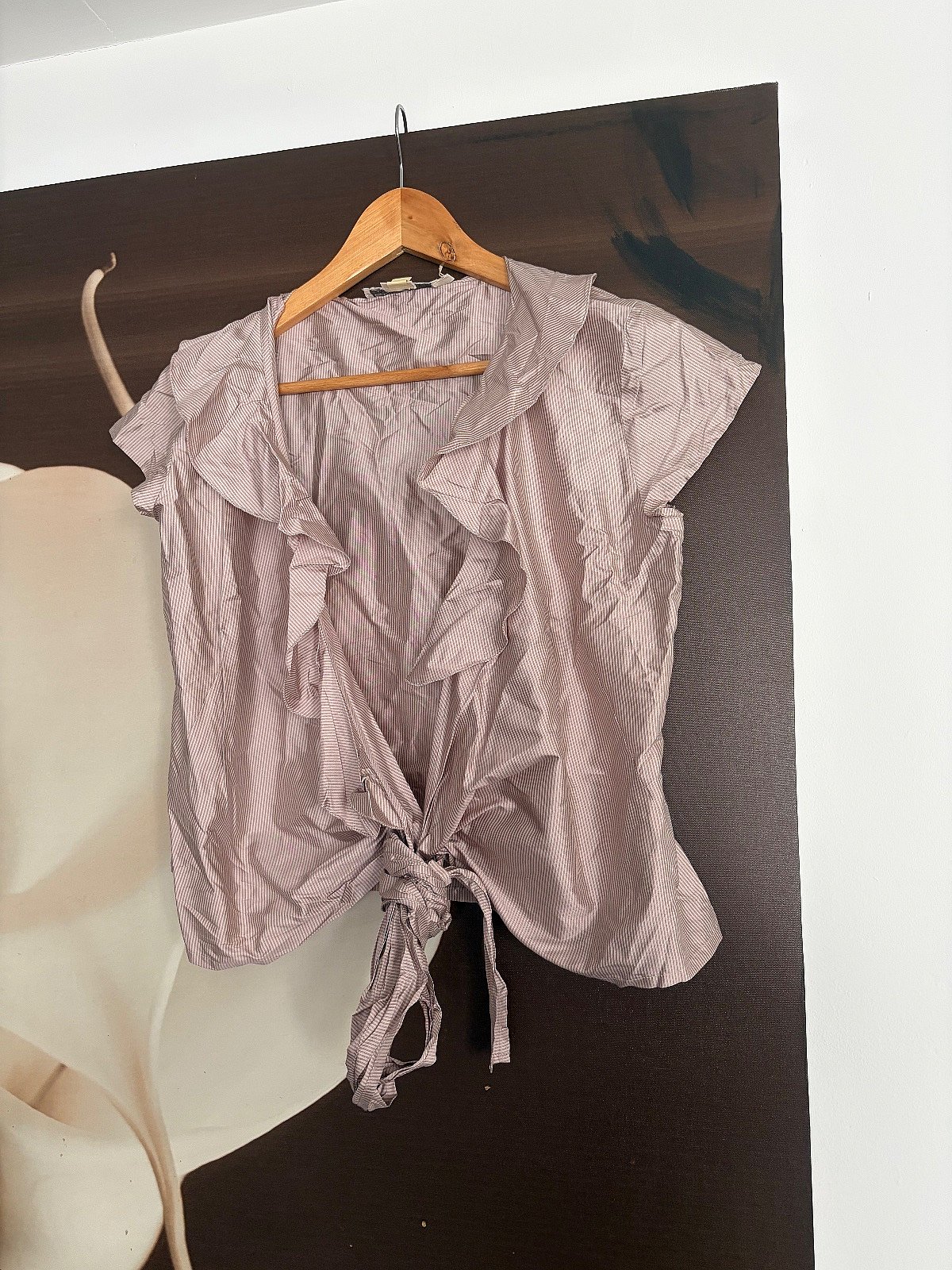 Blunauta Silk Ruffle Tie Top, photo 2