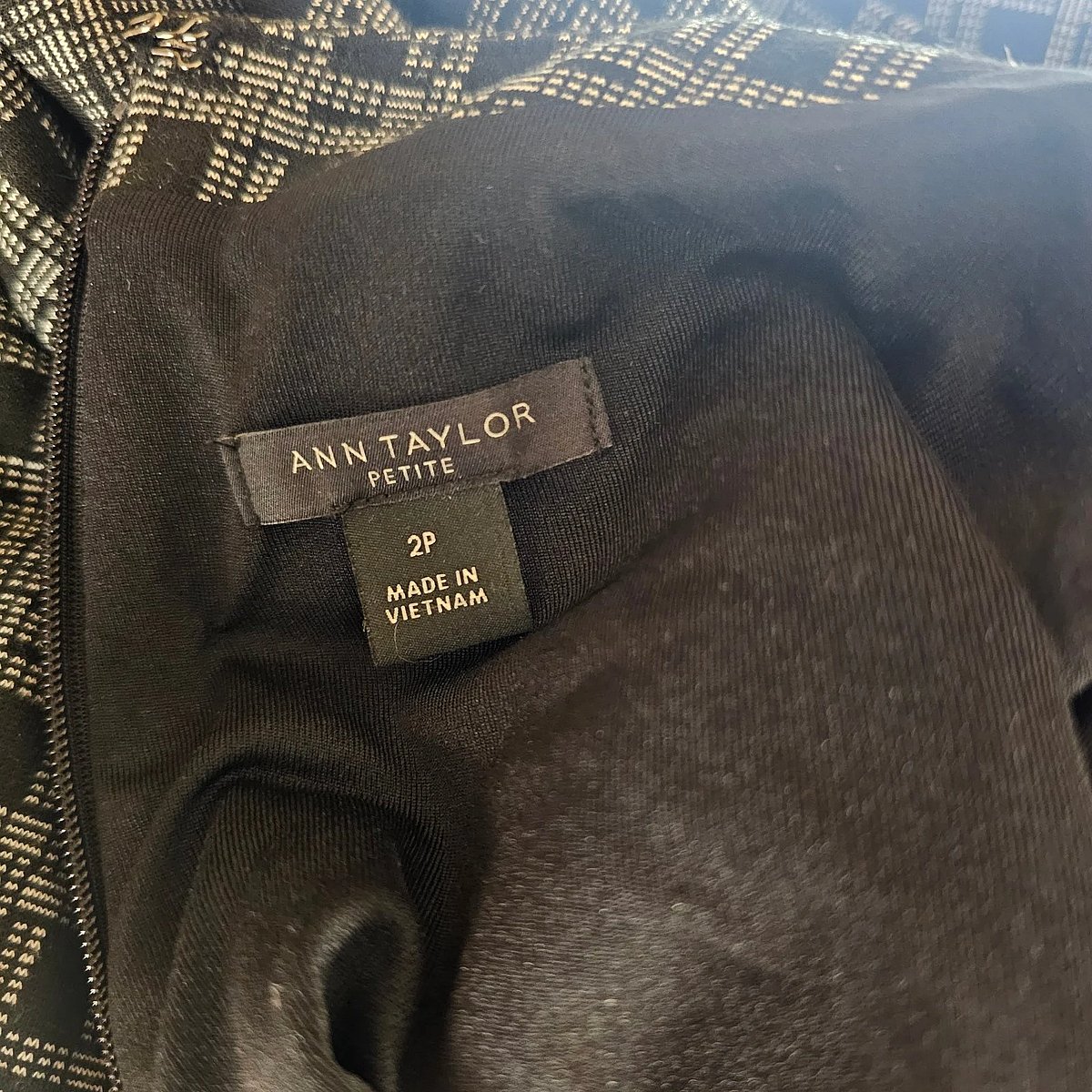 Ann Taylor check print dress - photo 4