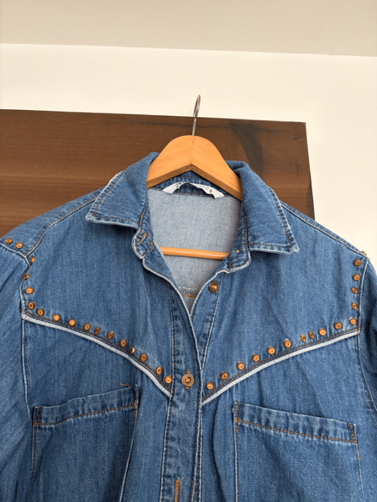 Studded Denim Overshirt, photo 2