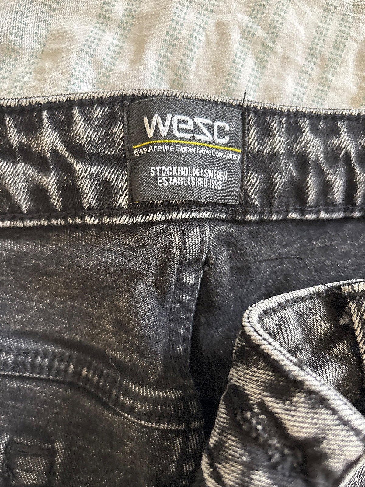 WeSC acid wash grey jeans, photo 4