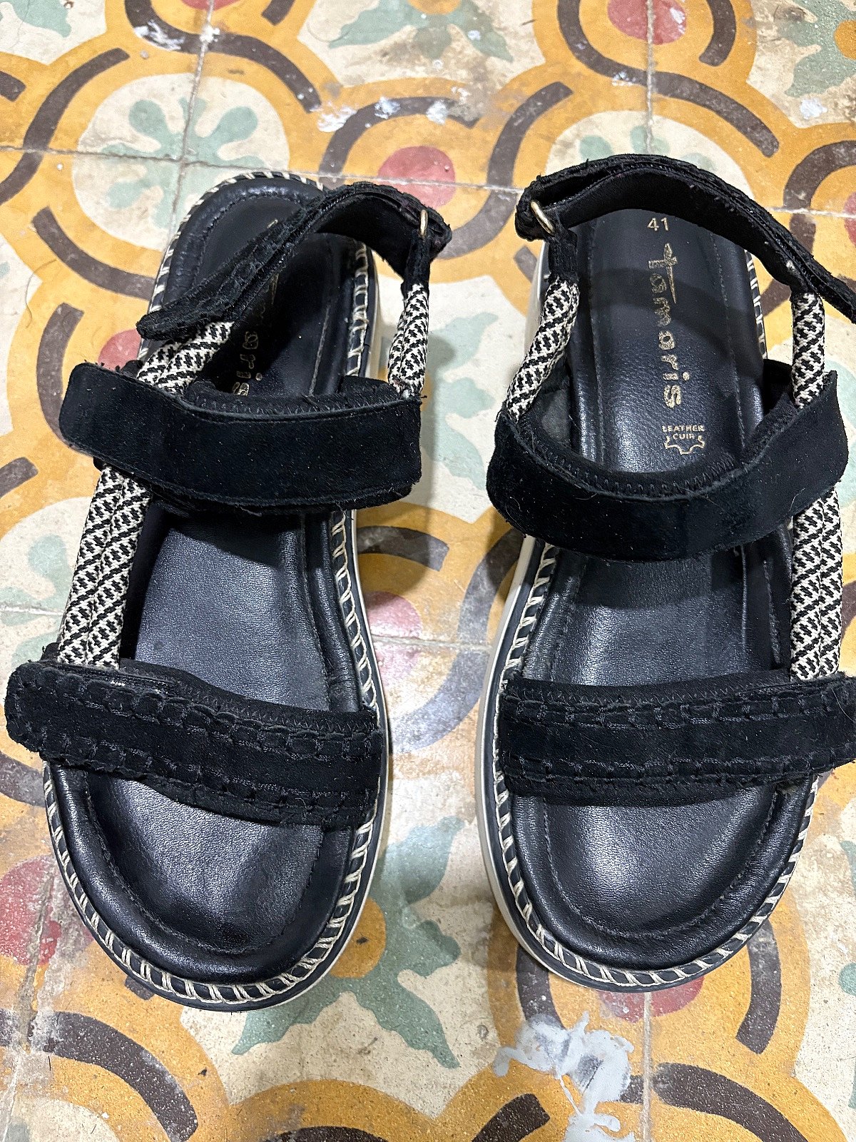 Tamaris leather sandals, photo 3