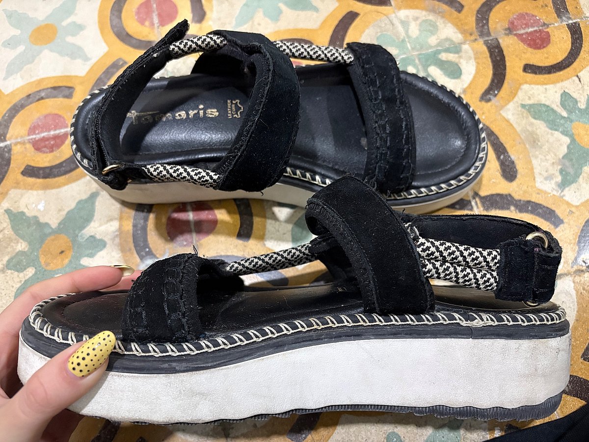 Tamaris leather sandals, photo 2