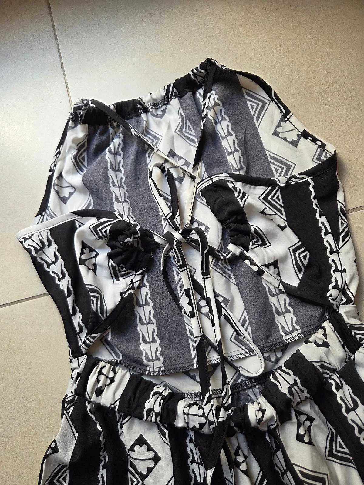 Black and white halter dress, photo 5