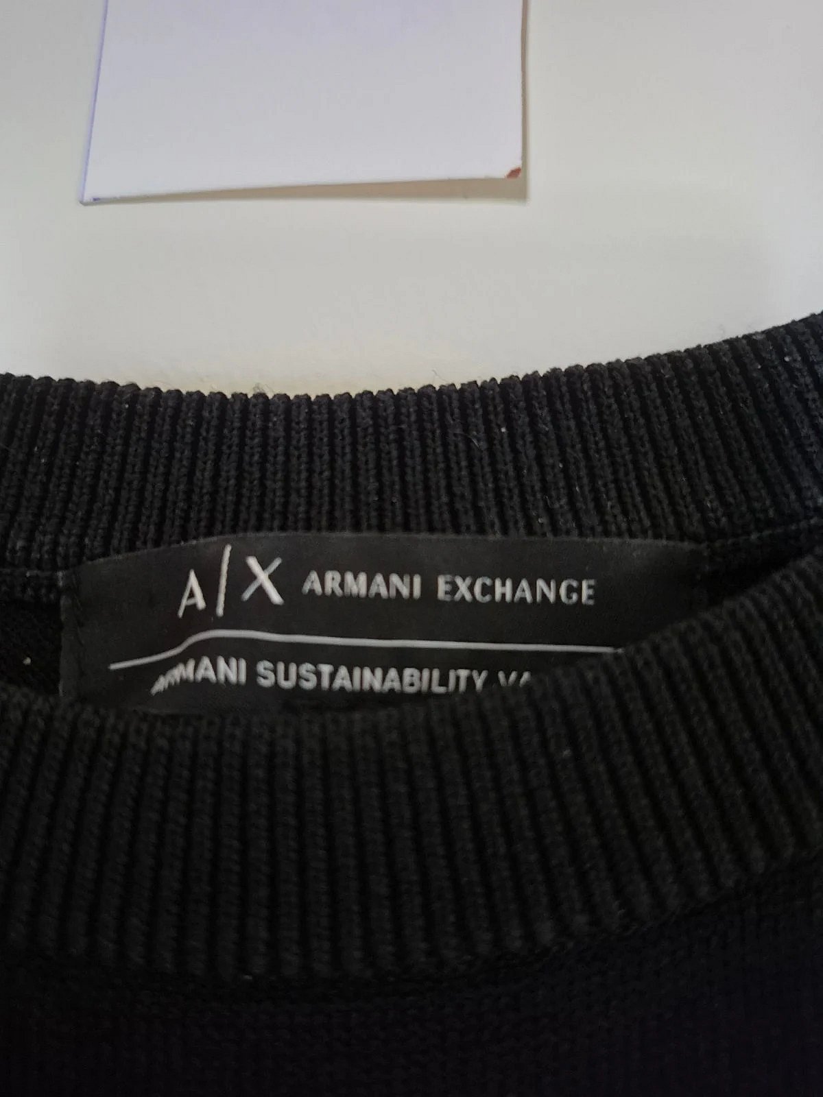 Armani Exchange black logo dress, photo 3