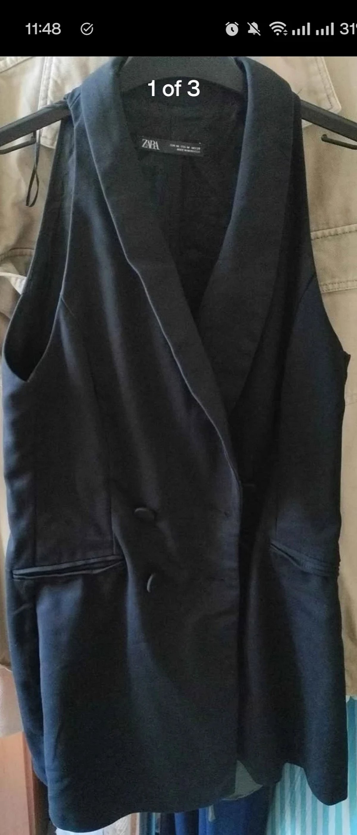 Zara Black Sleeveless Romper, photo 4