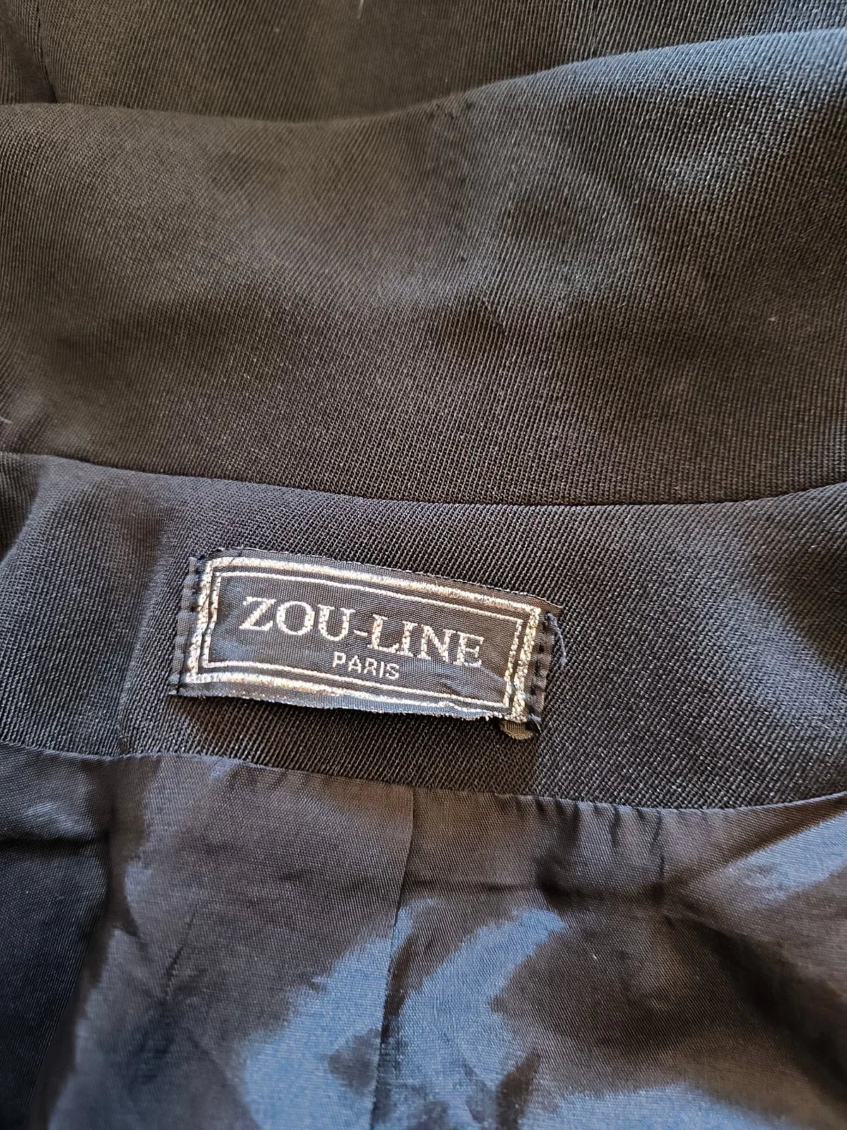 Black tailored long-line coat, photo 4