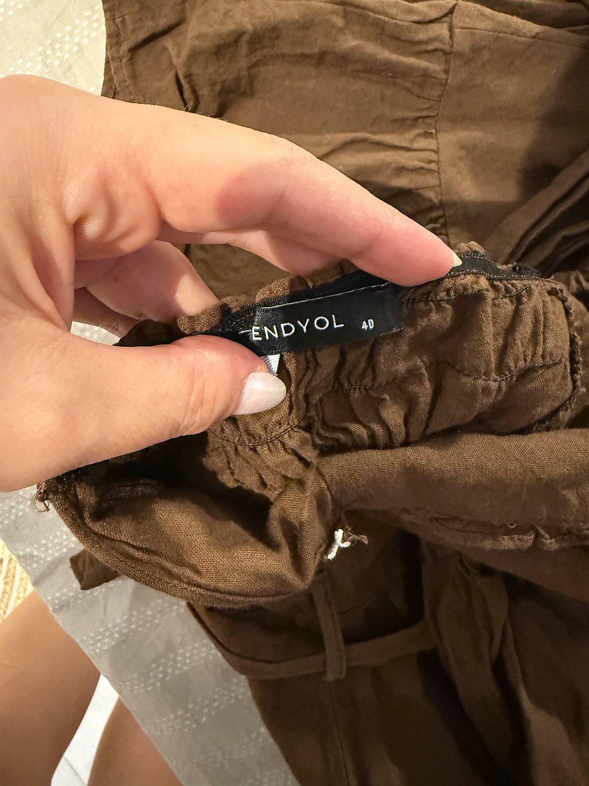 Brown off-shoulder mini dress, photo 5