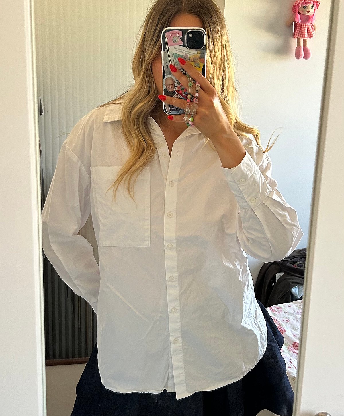 Camicia chic con bottoni / M, foto 3