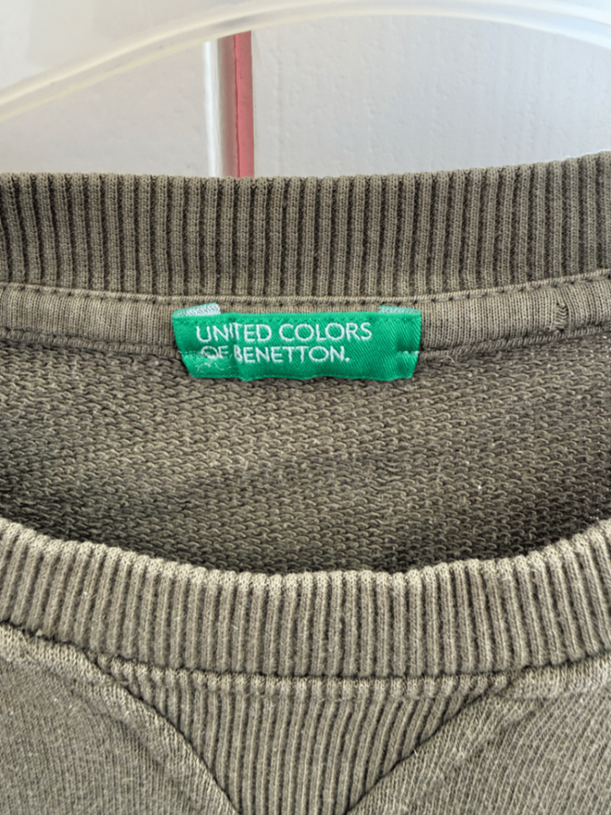 Olive Green Benetton Sweatshirt, photo 3