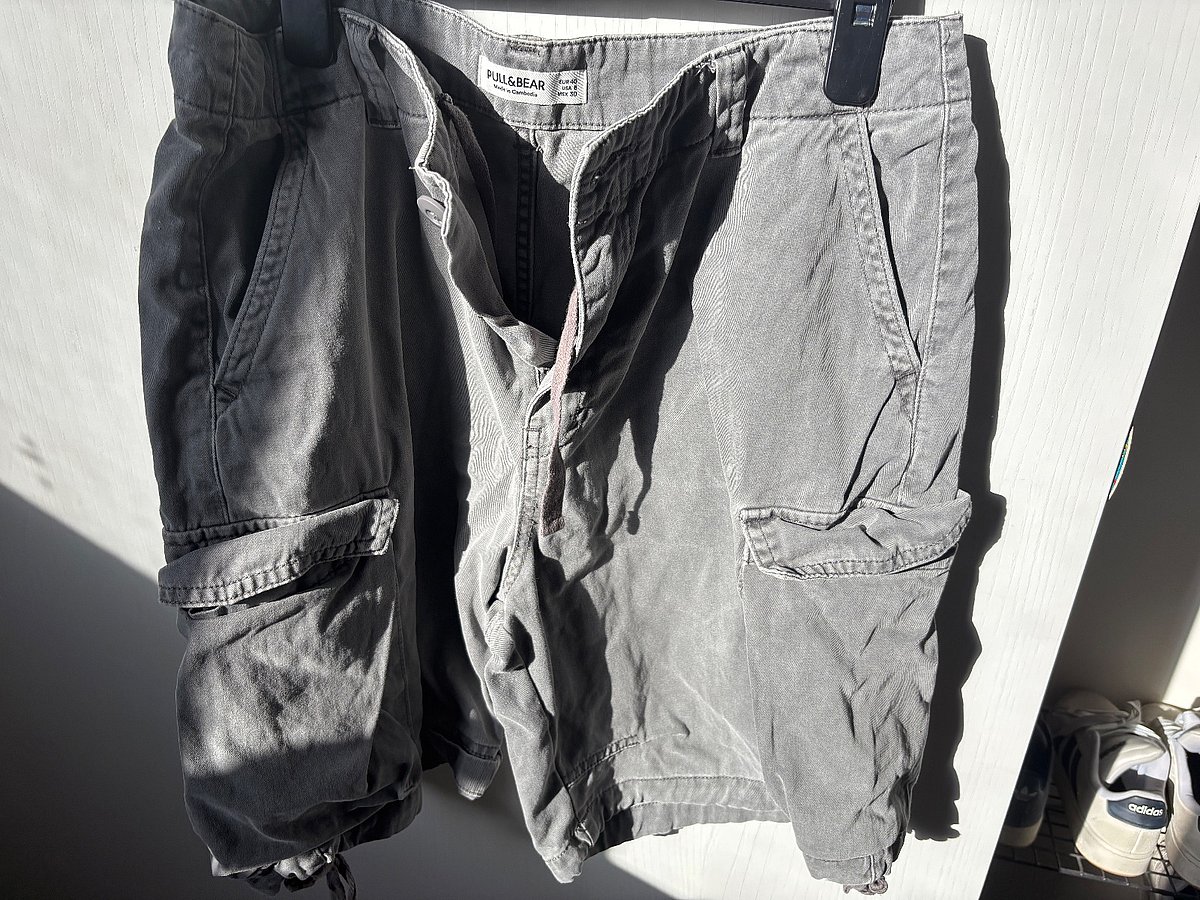Pantaloncini cargo grunge Pull and Bear , foto 3