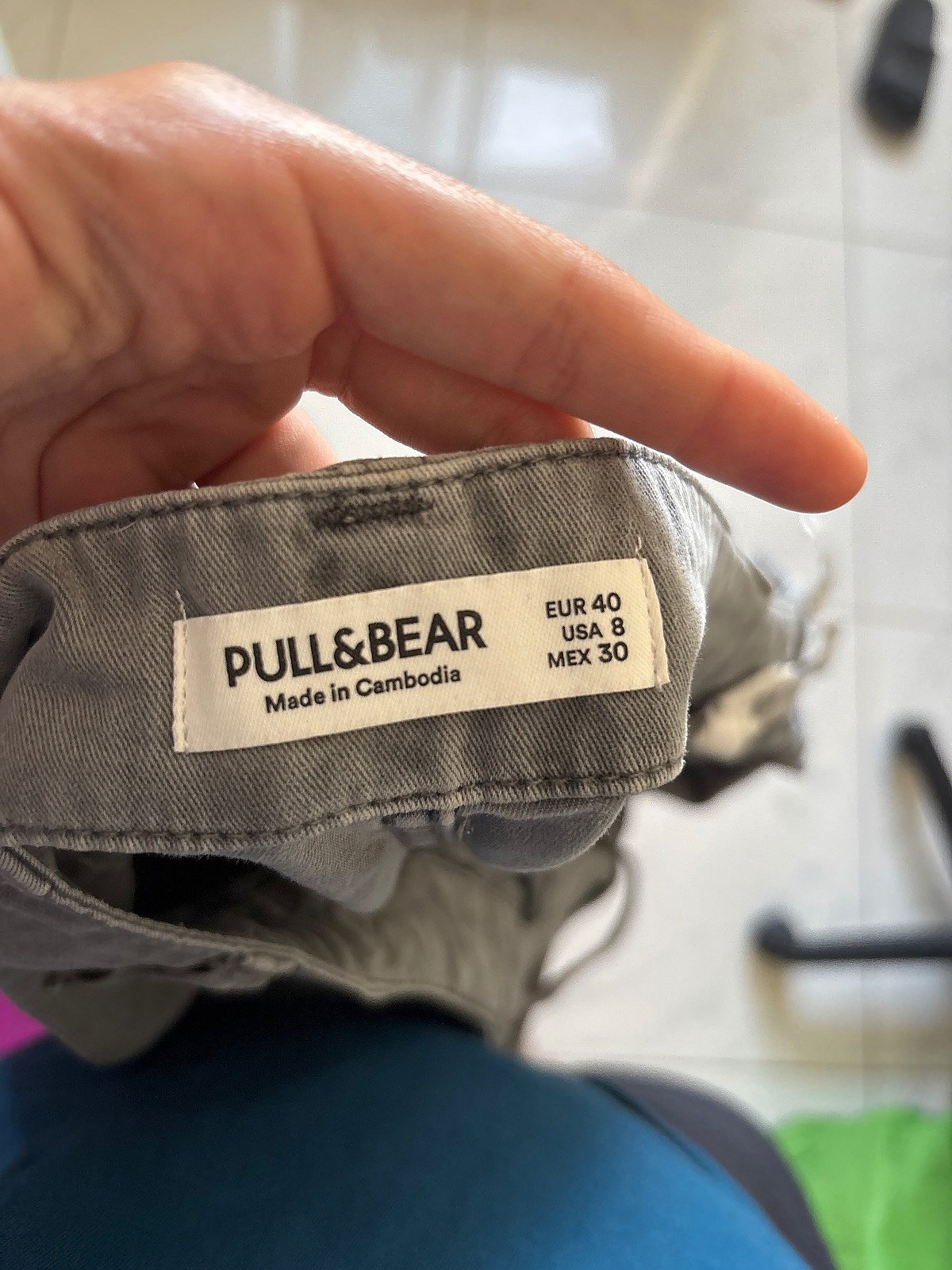 Pantaloncini cargo grunge Pull and Bear , foto 4