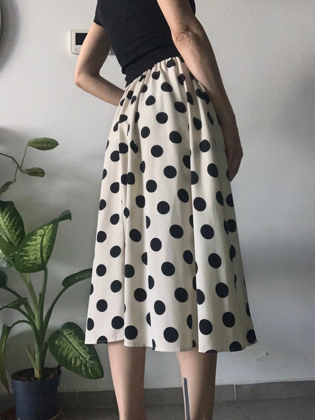 Vintage Polka dot midi skirt - photo 2