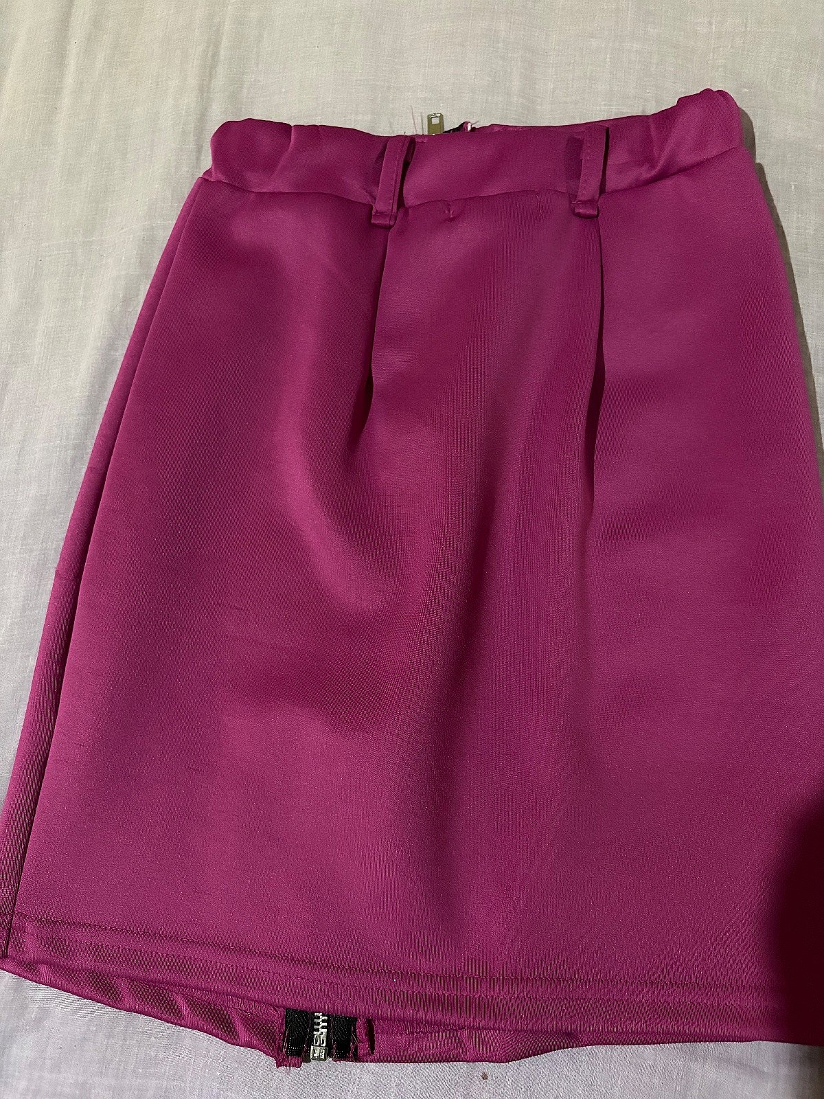 PrettyLittleThing Pink Zip Skirt, photo 2