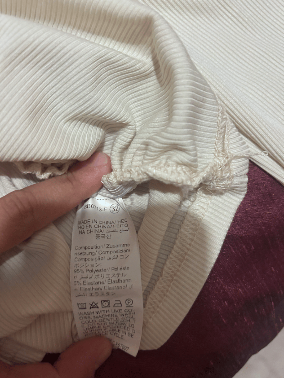 Ribbed Long Sleeve Collared Top - photo 3