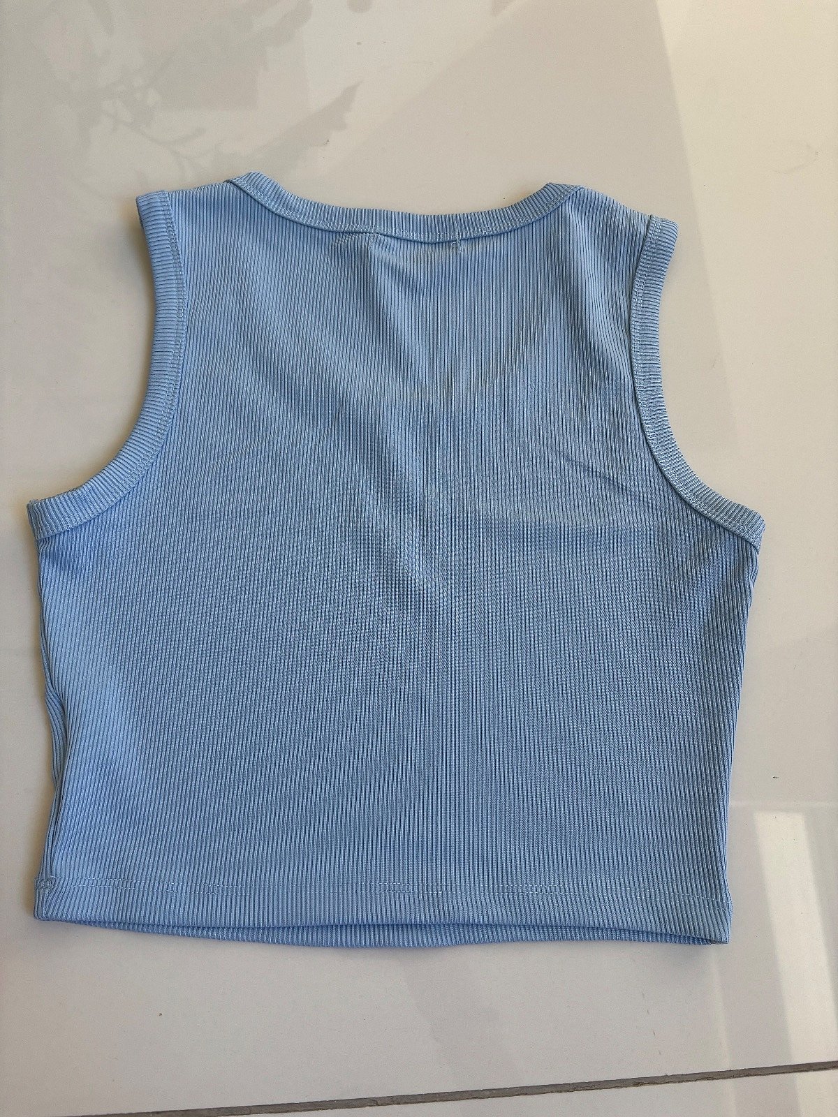 Argyle Ribbed Crop Vest Top, photo 3
