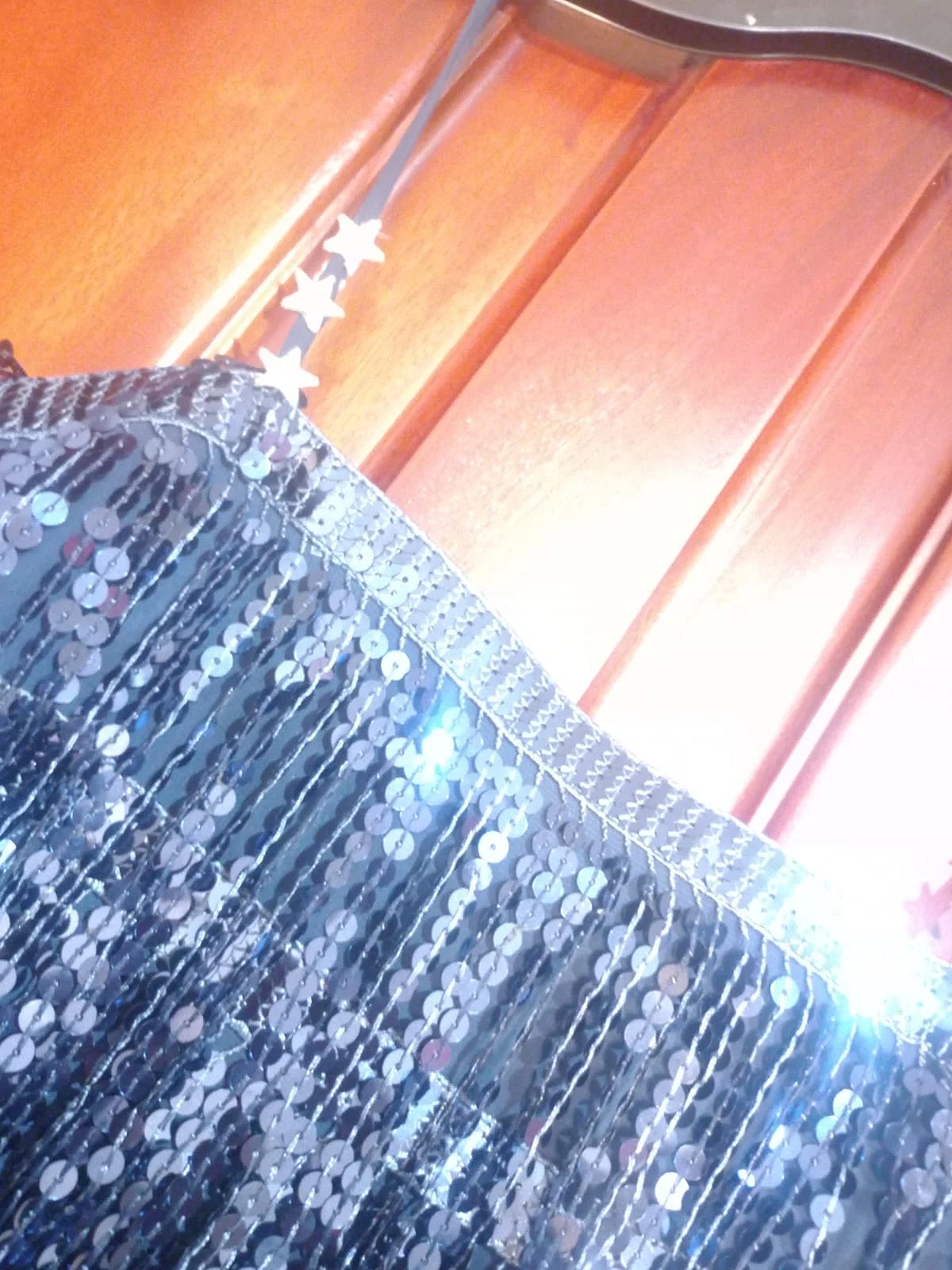 Navy Sequin Fringe Party Dress, photo 3