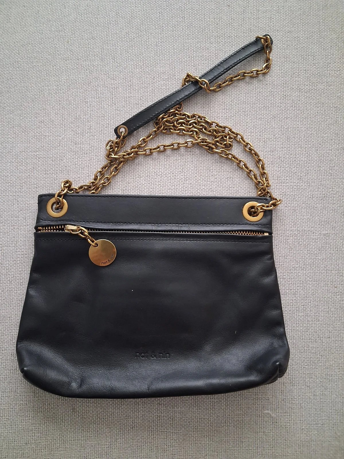 Nat & Nin Paris Black Shoulder Bag, photo 2
