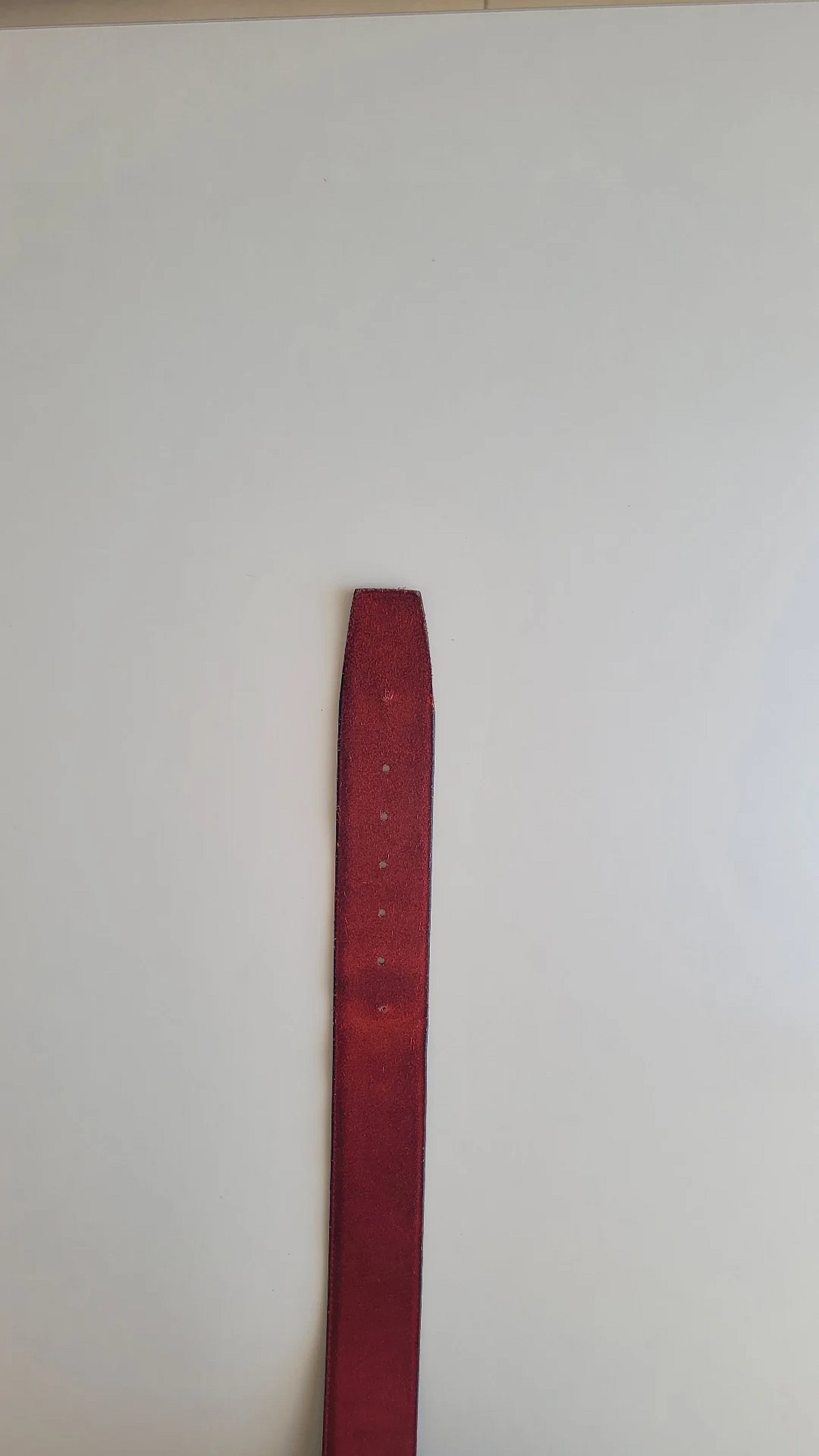 Red Suede Leather Belt, photo 4