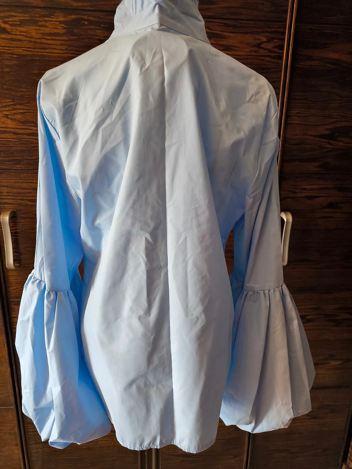 Light blue ruffle sleeve blouse, photo 4