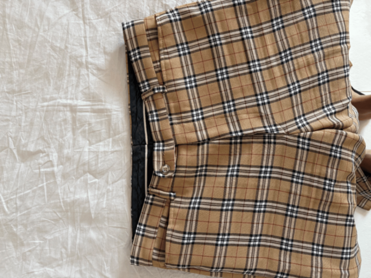 Plaid Straight Leg Trousers, photo 2