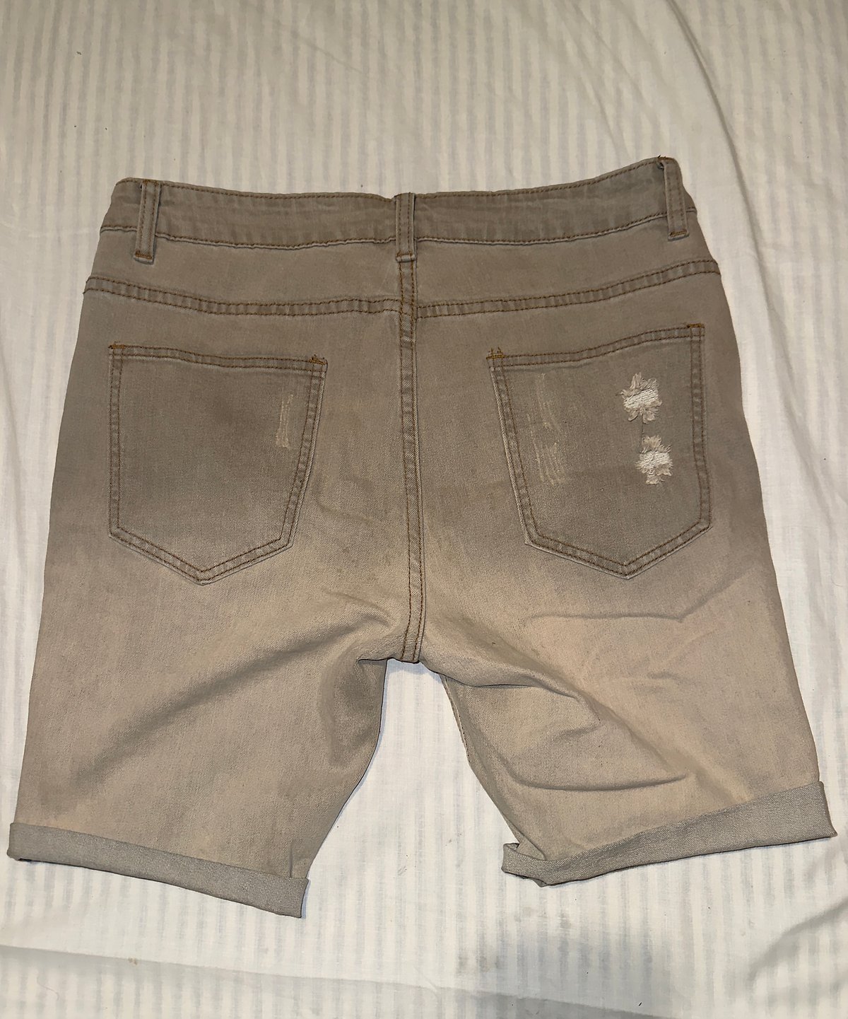 Distressed Denim Cut Off Shorts, photo 2
