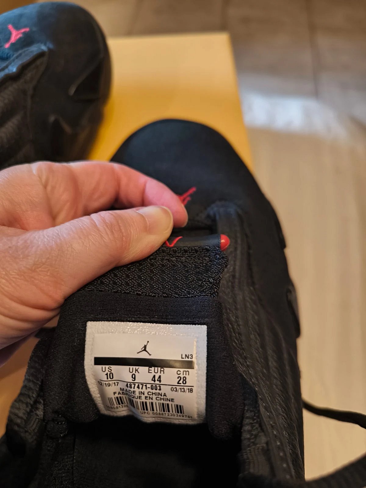 Air Jordan 14 Black Trainers, photo 5