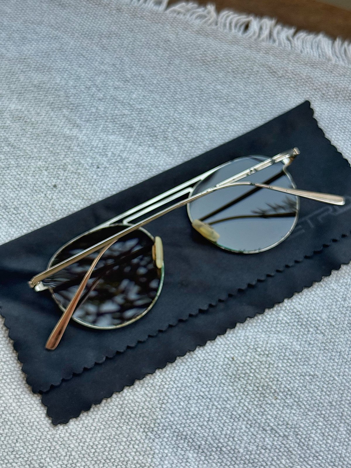 Retro Grey Reflector Sunglasses, photo 2