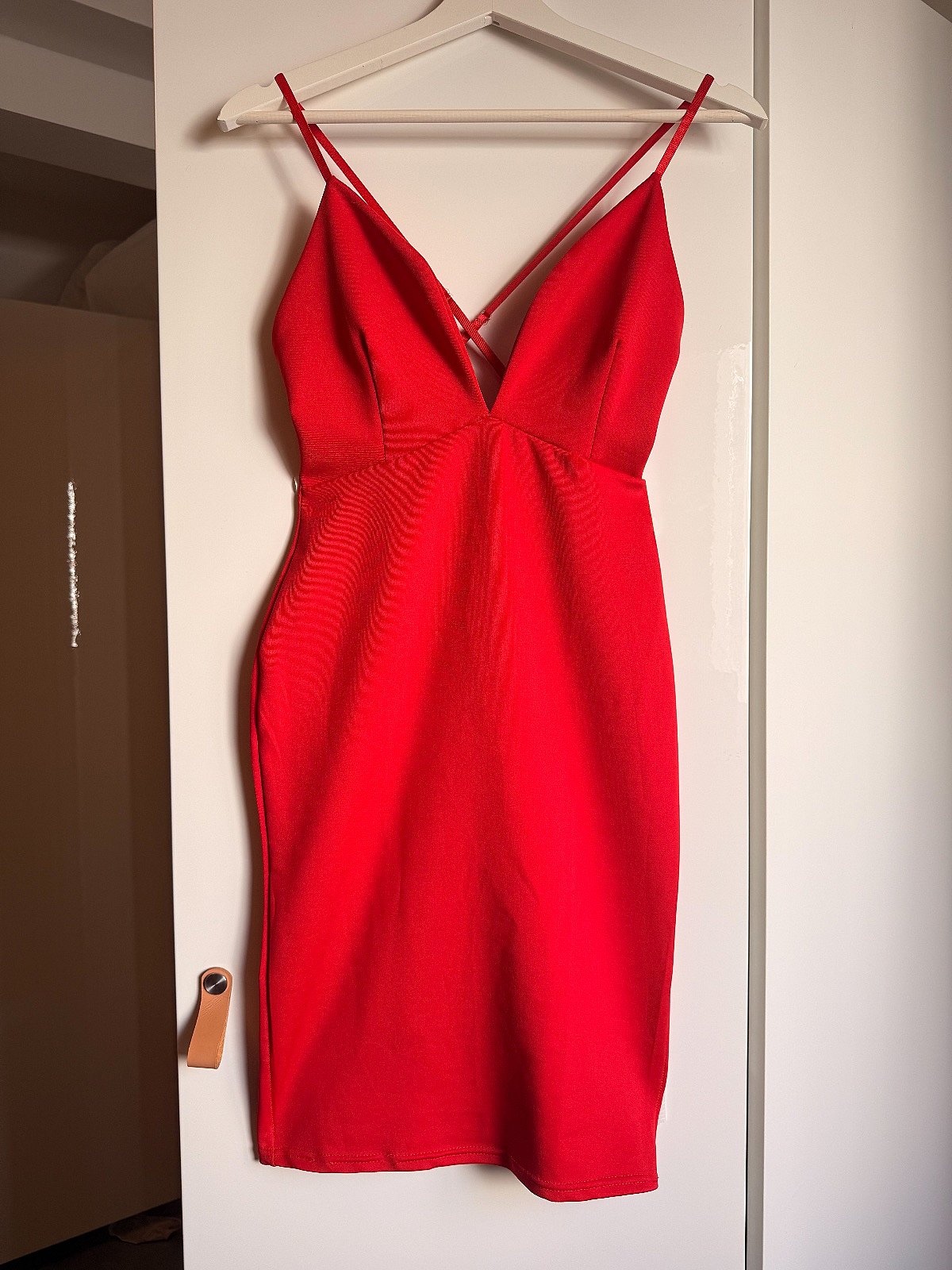 NLY ONE Red Plunge Dress, photo 2