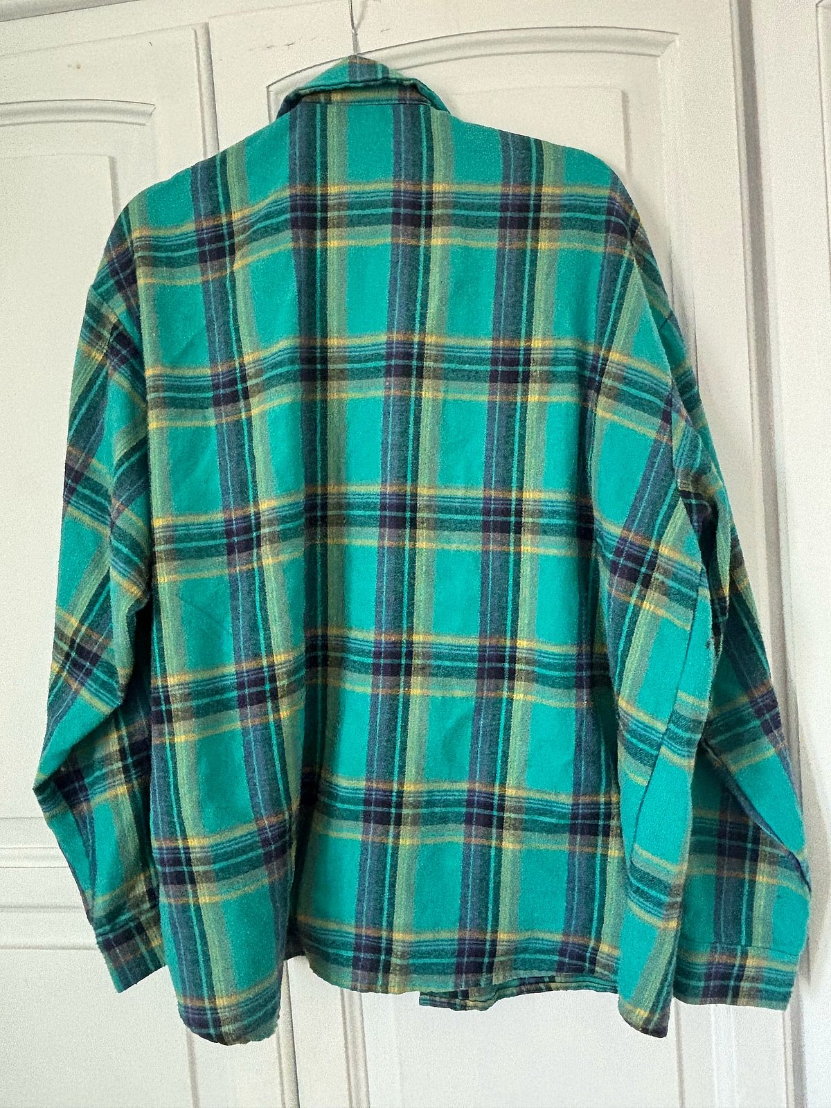 Green plaid check shirt, photo 3