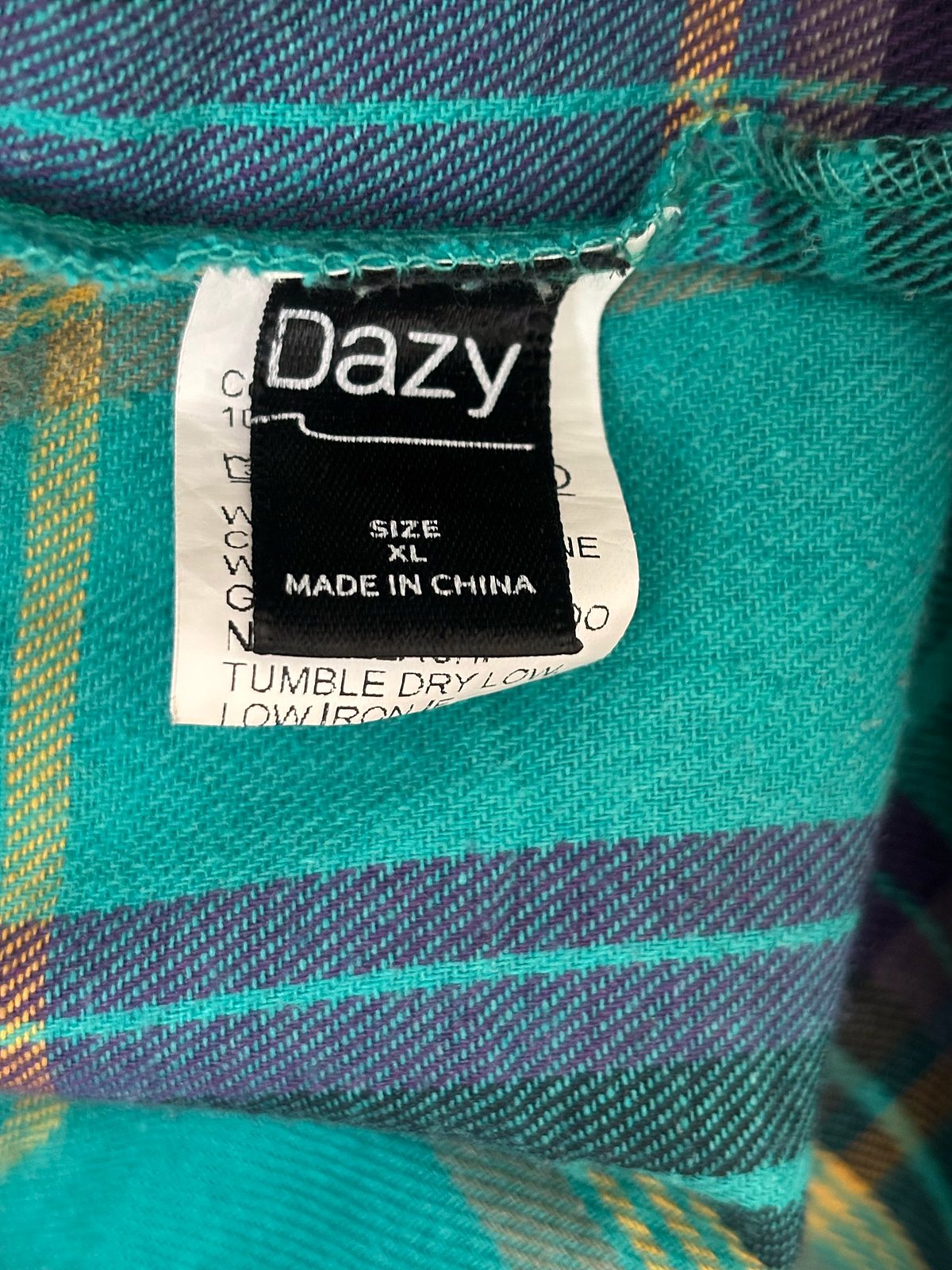 Green plaid check shirt, photo 4