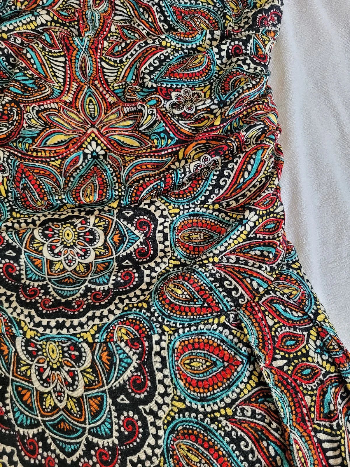 Colourful maxi dress with mandalas - photo 2